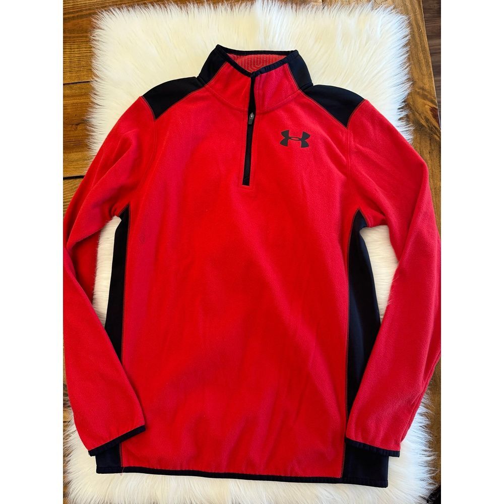 Under Armour youth xlarge red and black fleece EUC